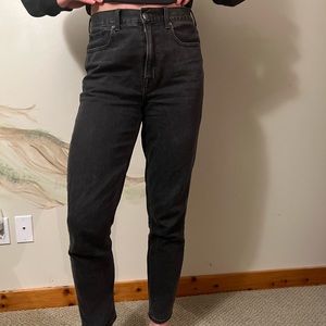 American Eagle Black Mom Jeans